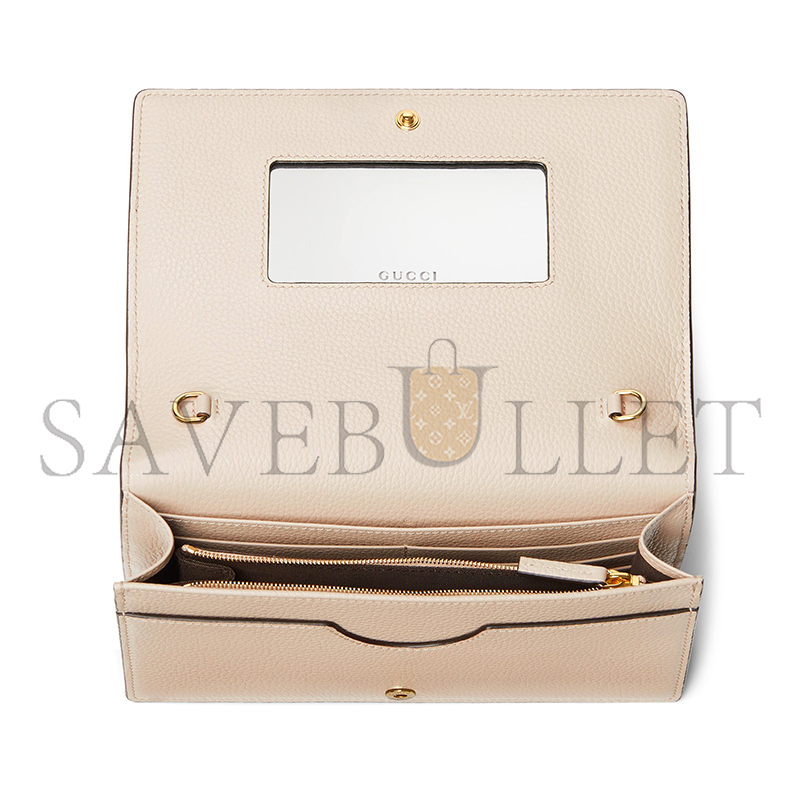 G*u*i gg marmont bi-color wallet on chain 497985 (20*12.5*4cm)